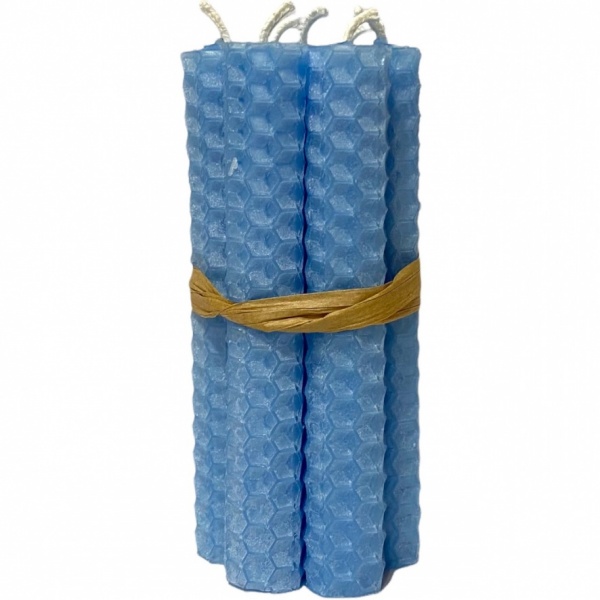 Blue (Aqua) - Beeswax Spell Candles